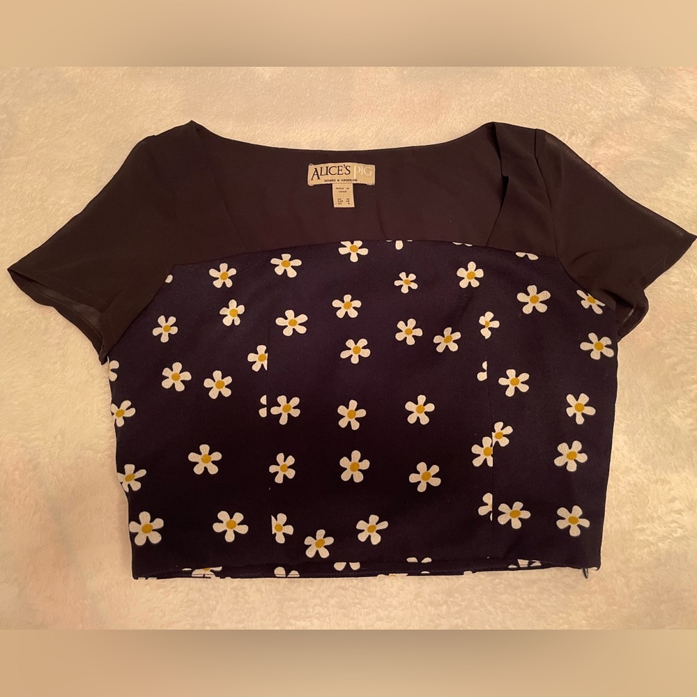 🩵ALICE’S PIG Daisy Crop Top, Size US 6